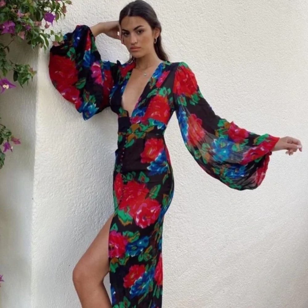 RAT & BOA Ferreira Floral Dress XS
